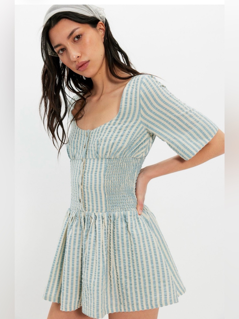 Free People Willow Romper in Lighthouse Combo